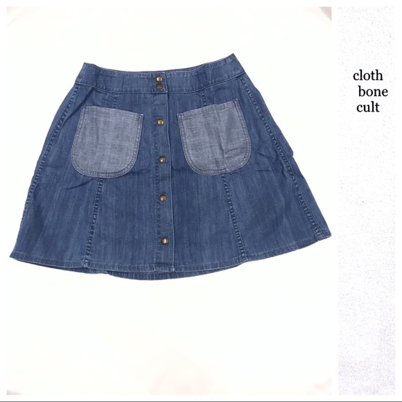 ✨NWT✨ WILDFOX💋🦊 “Frankie” Denim Mini SKIRT - Picture 3 of 7